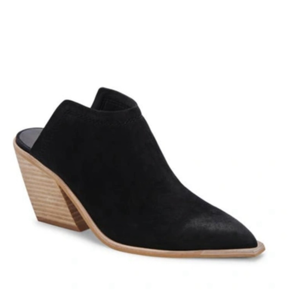Dolce Vita SOFI MULE IN BLACK NUBUCK size 8.5